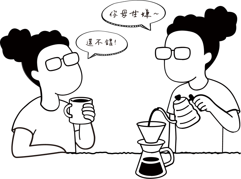 手沖咖啡和咖啡豆